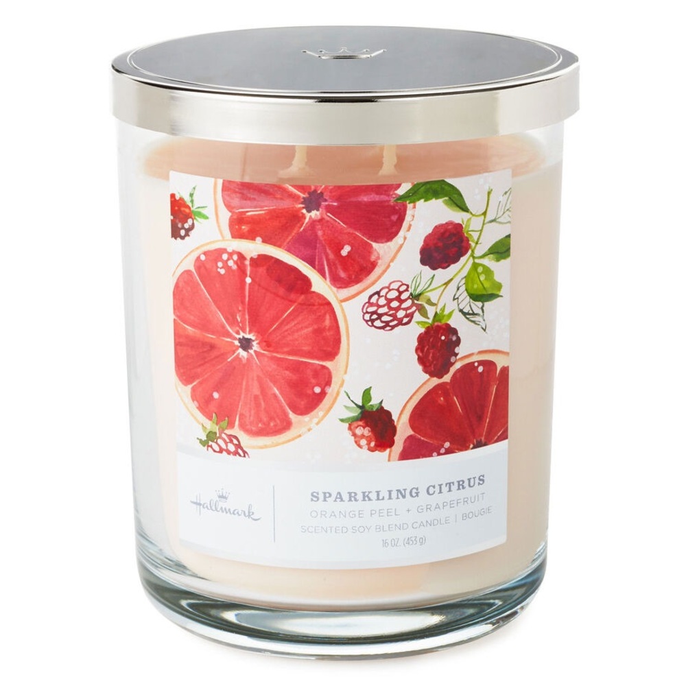 Hallmark Sparkling Citrus 3-Wick Jar Candle, 16 oz.